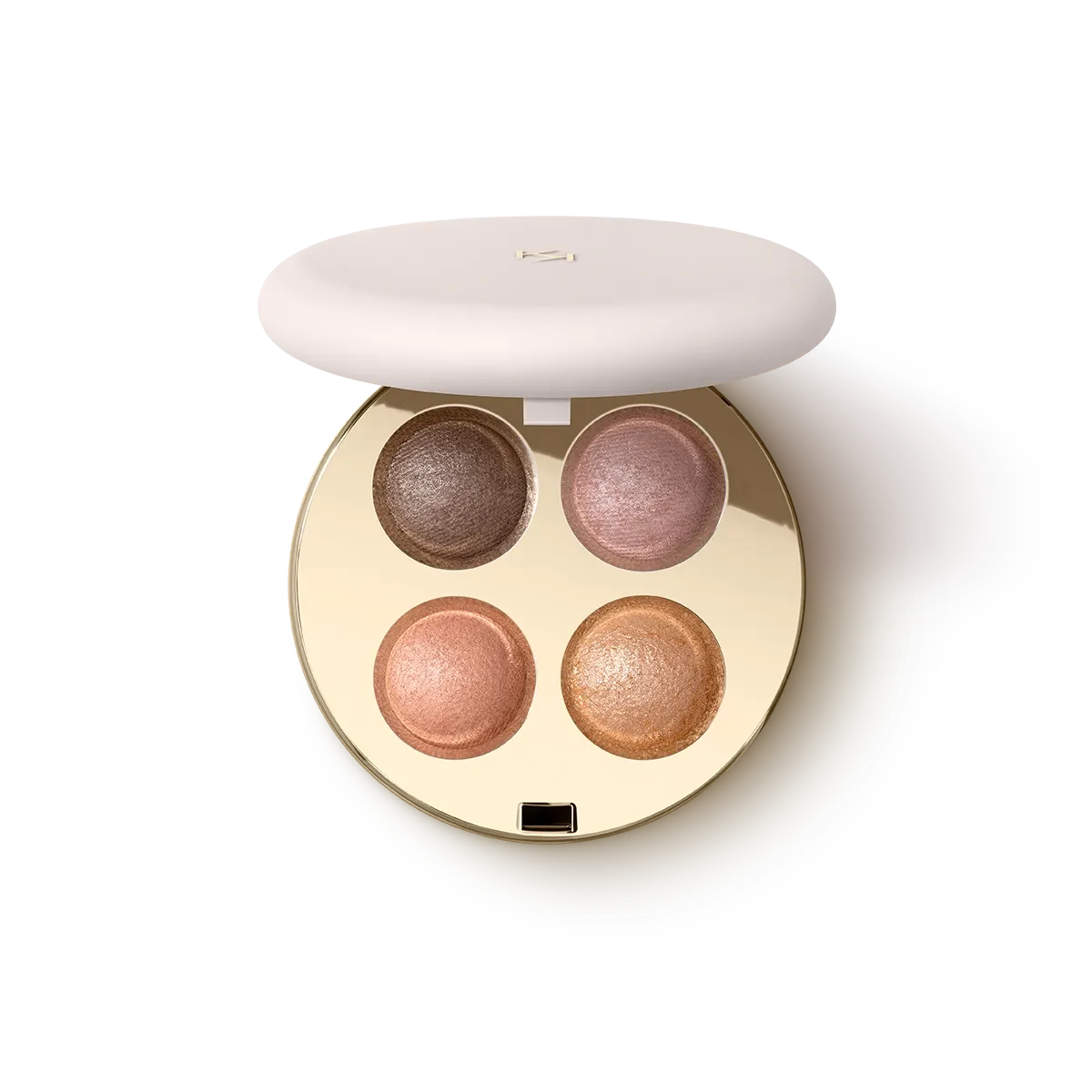 Paleta de quatro sombras com acabamentos soft matte e metálico (19,99€)