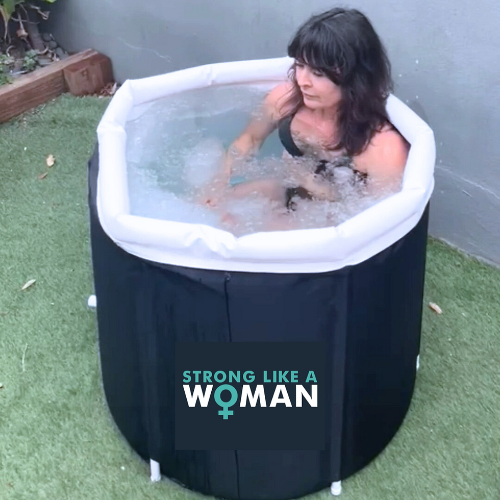Melanie Briony in an Ice Bath