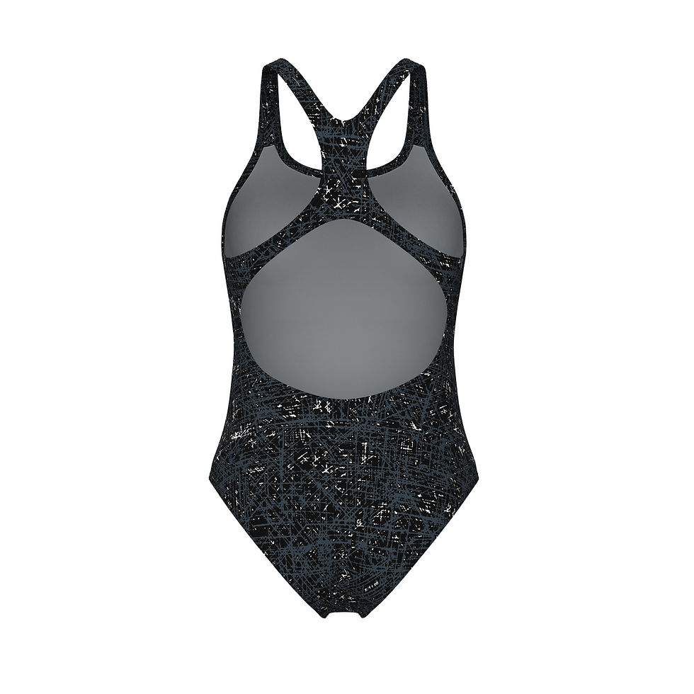 Miniature : Arena W Ribbed Swimsuit Swim Pro Back black/multi