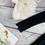 Thumbnail: Black Ribbed Cotton and Tulle Dress, with a Silver Sequin Star Applique