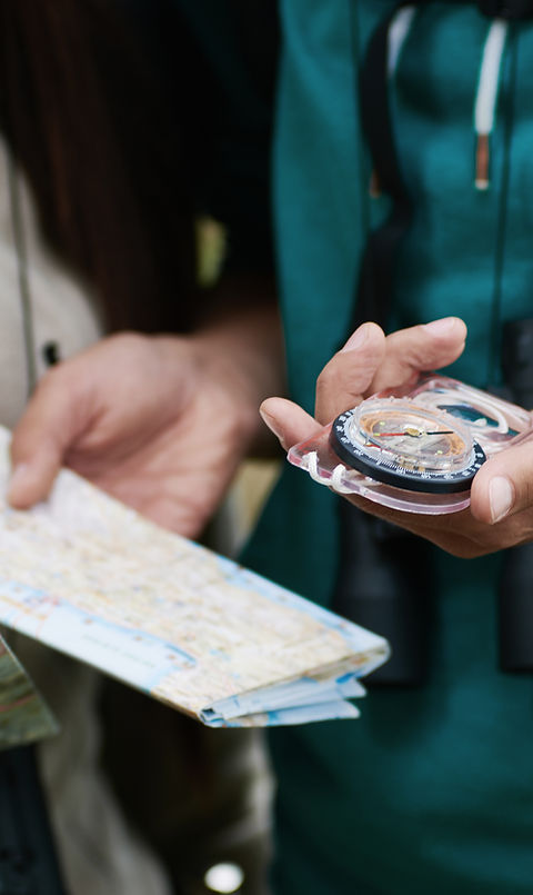 Boussole et carte