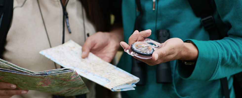 Boussole et carte