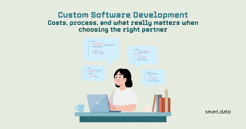 Custom software development: costs, process, and how to choose the right partner