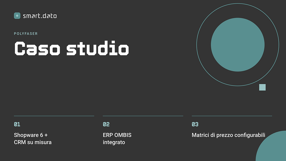 Caso studio Polyfaser: CRM personalizzato su Shopware integrato con ERP OMBI