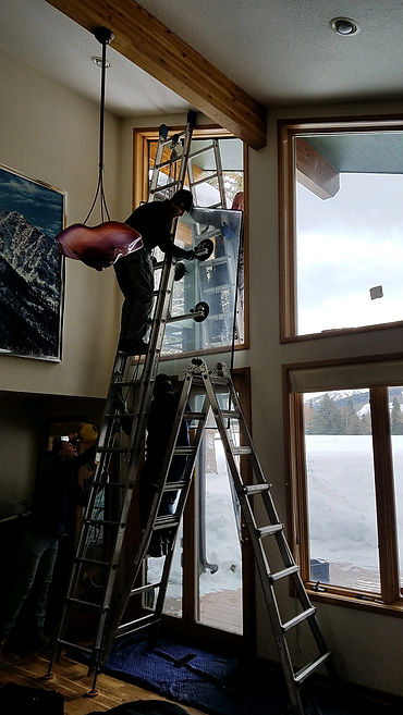 Large trpaezoid we are replacing in Park City, Utah using our self designed gass lift