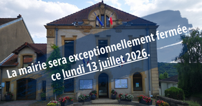 MAIRIE : FERMETURE