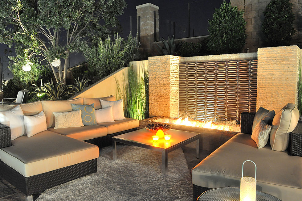 Mediterranean Modern Fire Trough