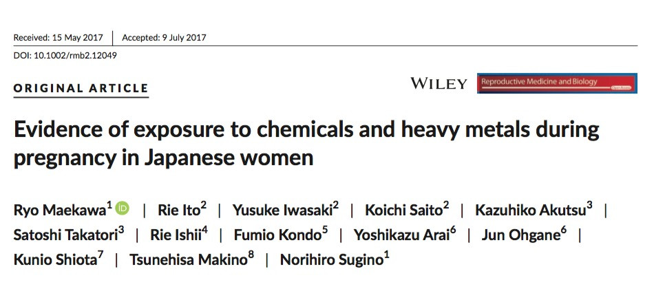 metais pesados em japoneses