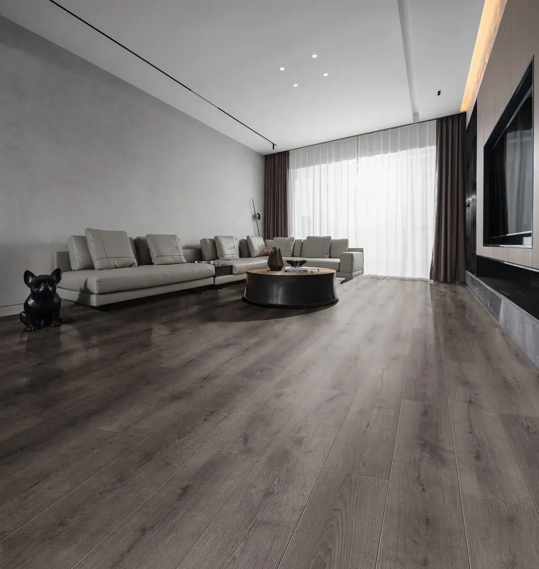 Apex Water Resistant 12mm Laminate Flooring 1218x198mm Midnight Grey