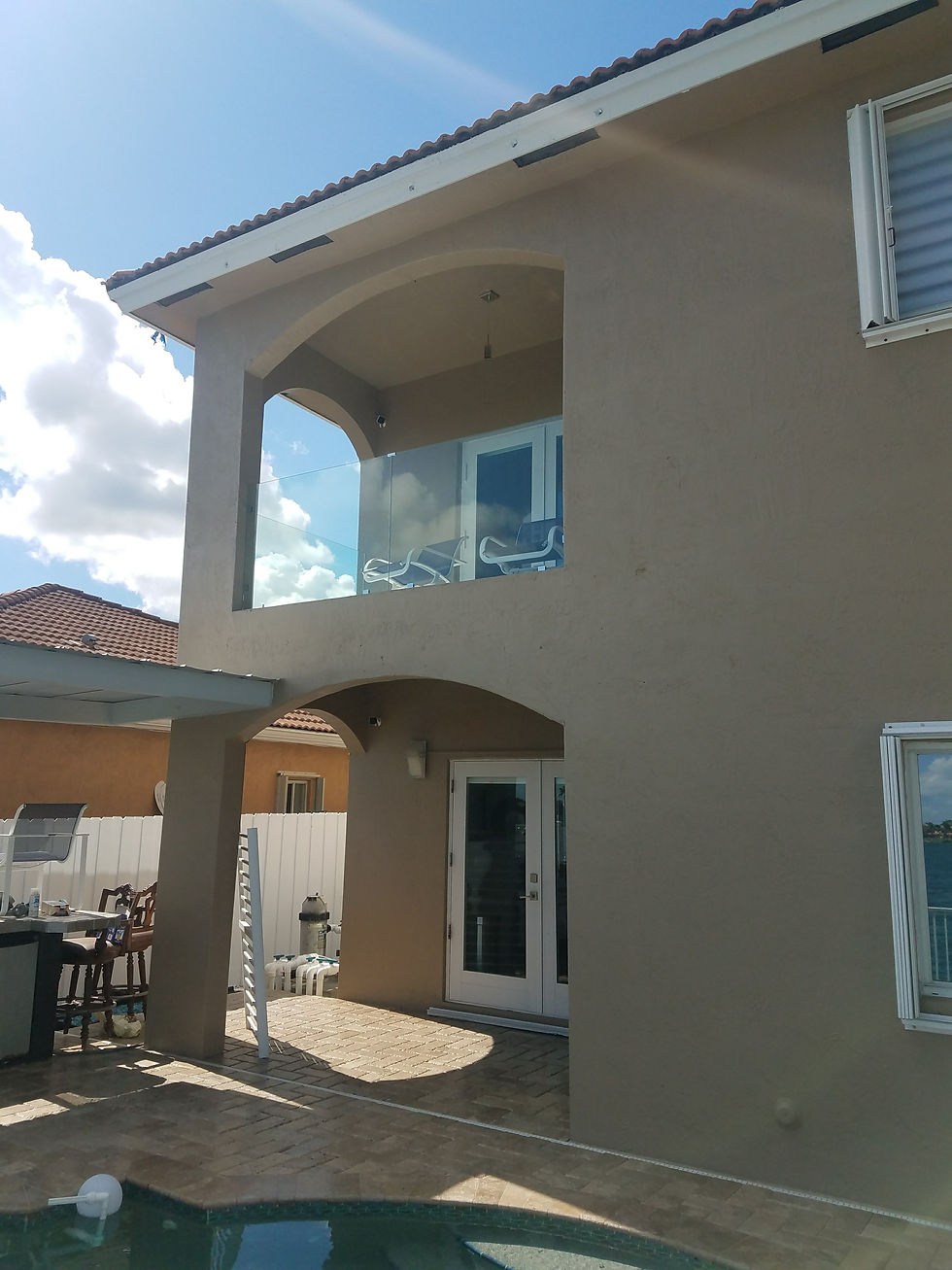 Glass balcony
