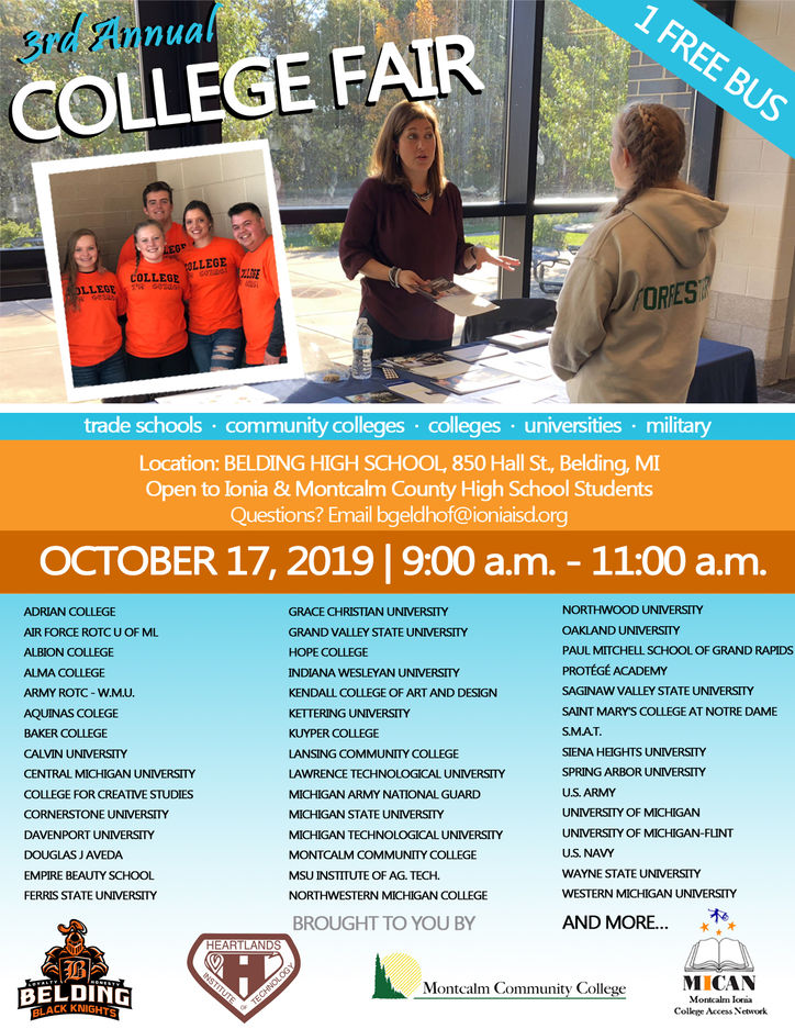 Ionia County ISD to Host Dual County College Fair Thursday