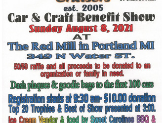 Portland Cruisers to Host Car and Craft Benefit Show at Red Mill on August 8th