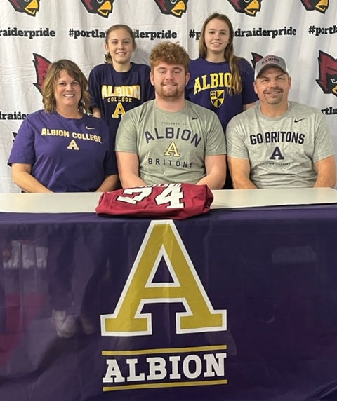 Portland High’s Drew Morris to Continue Football Career at Albion College