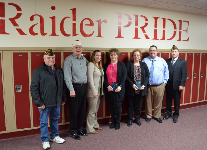 VFW Post 4090 Presents Teacher of the Year and Voice of Democracy Winners