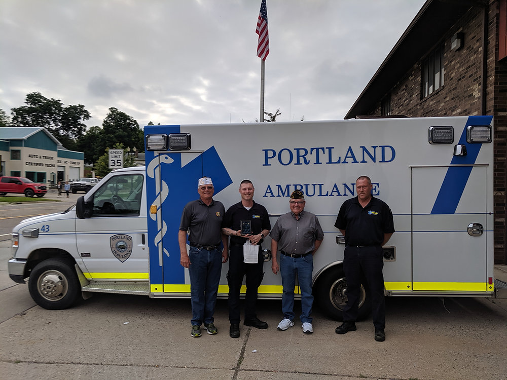 VFW Post 4090 Names Andrew Rivard EMT/Paramedic of the Year