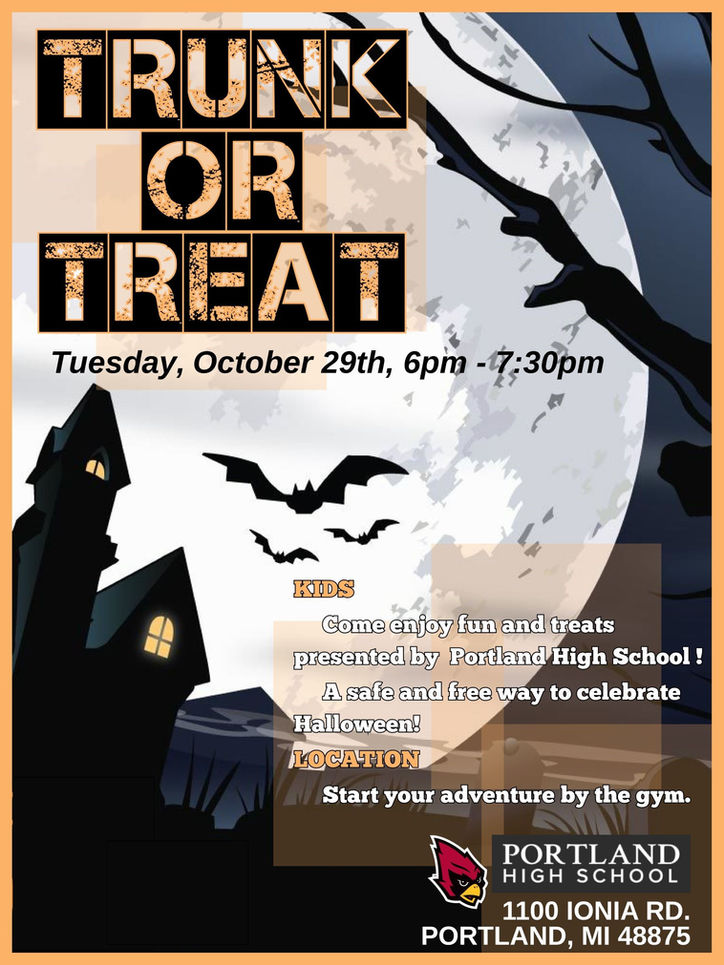 PHS Holding Trunk or Treat October 29th