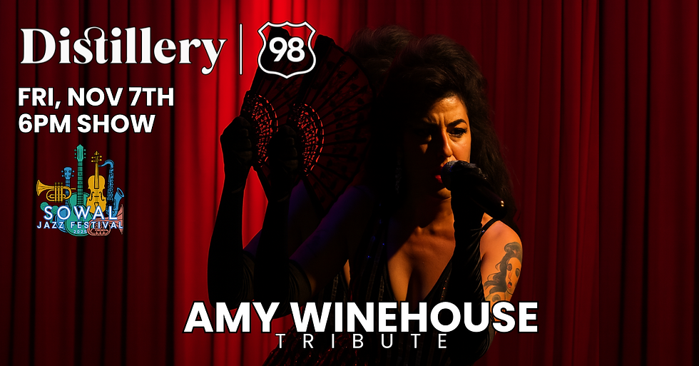 SOWAL Jazz Fest feat. Amy Winehouse Tribute w/ The Midnight Muses Quartet @ Distillery 98: Fri, Nov 7th - 6PM SHOW