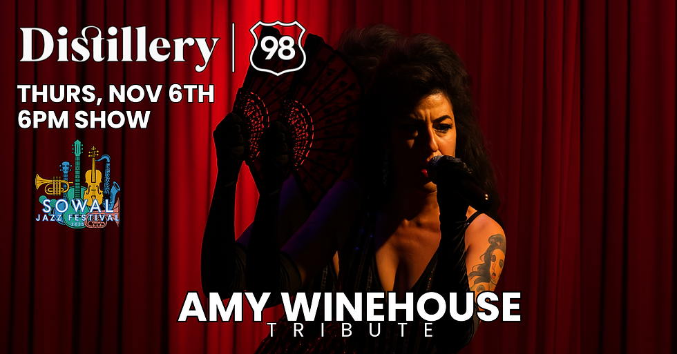 SOWAL Jazz Fest feat. Amy Winehouse Tribute w/ The Midnight Muses Quartet @ Distillery 98: Thurs, Nov 6th - 6PM SHOW
