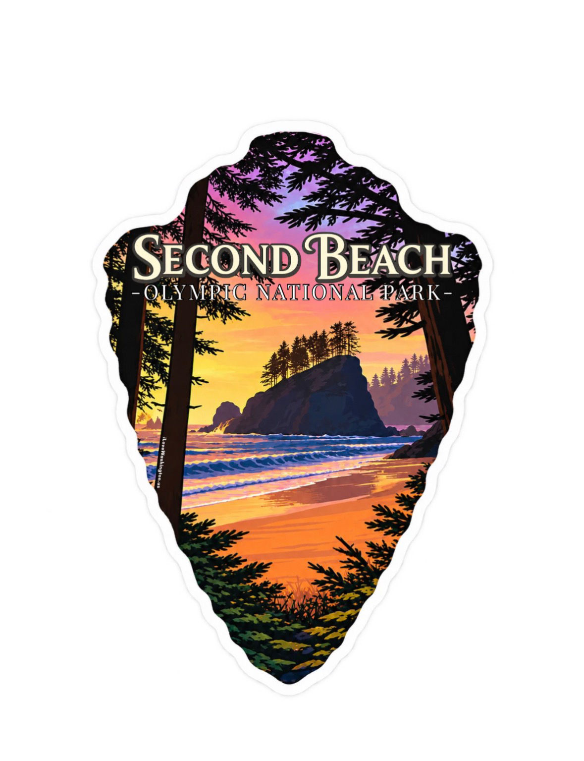 Second Beach Sticker