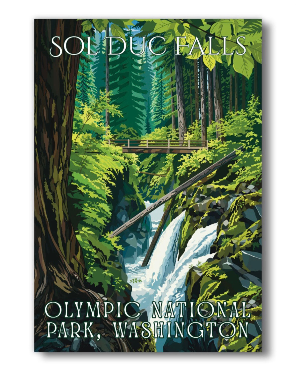 Sol Duc Falls Magnet (2x3”)