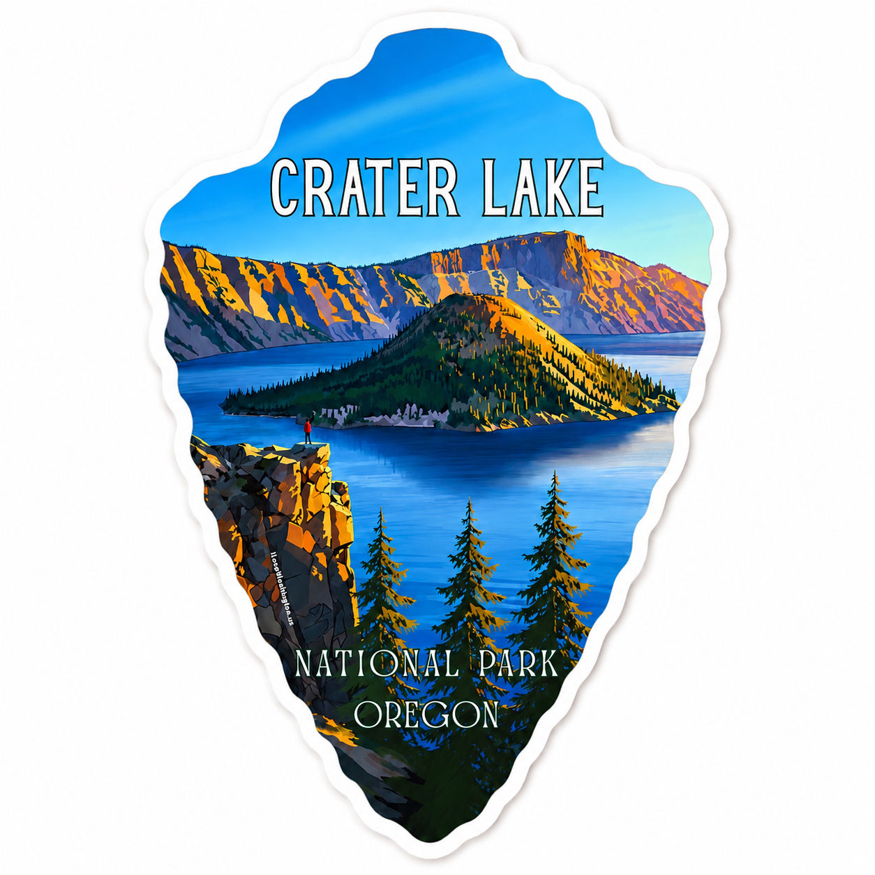 Crater Lake Sticker (3x3in)