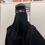 Thumbnail: Black Heritage niqab silver trim 10 inch shipping included 