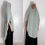 Thumbnail: pastel mint long cape short shoulder hijab built in niqab