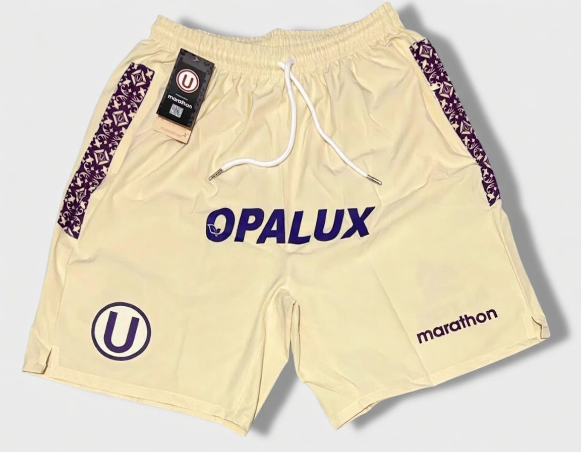 Short beige U con sponsor