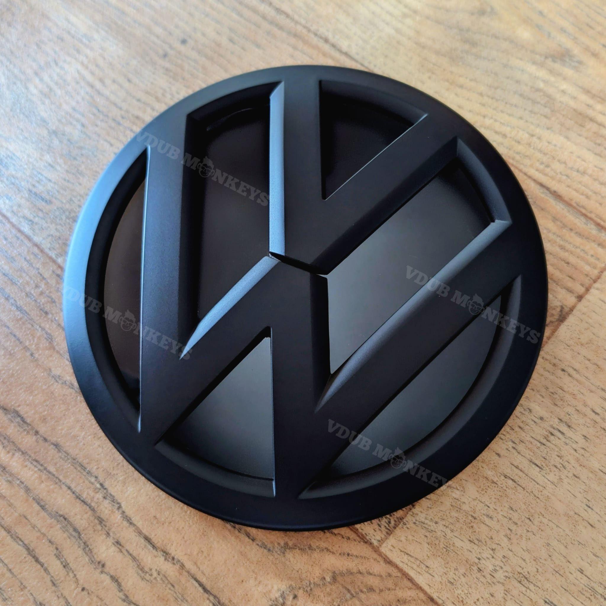 VW CADDY MK4 MATTE BLACK FRONT BADGE 2016-2020