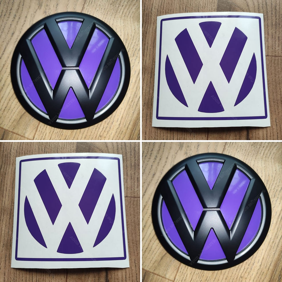 Thumbnail: VW T5 / T6 / CADDY 130MM REAR BADGE INLAY DECALS