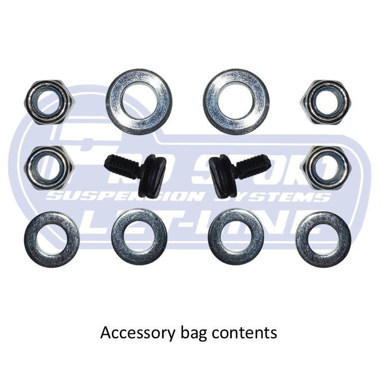 Thumbnail: VW CADDY MK3 MK4 PROSPORT REAR LOWERING SHACKLE KIT