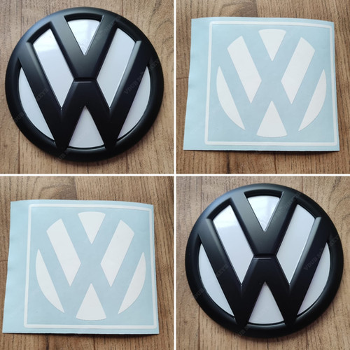 VW T5 / T6 / CADDY 130MM REAR BADGE INLAY DECALS The VDUB Monkeys