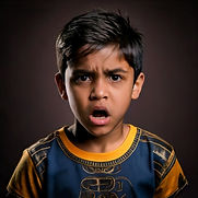 Firefly a photoof a 10 year old acting-doing theatre with a plain background. let them be