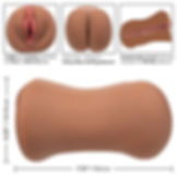 Stroke It Dual Entry Pussy & Ass - Brown pictogram