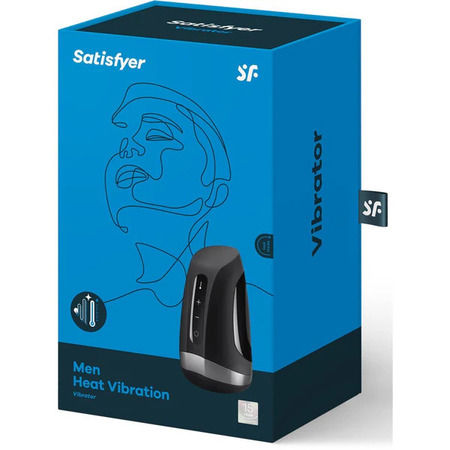 Satisfyer Men Warming & Vibrating Masturbator – Black
