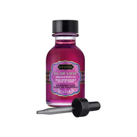 Kama Sutra Oil of Love Raspberry Kiss | Warming Kissable Body Oil