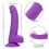 Thumbnail: Neon Silicone Studs 6"/15.25 cm - Purple