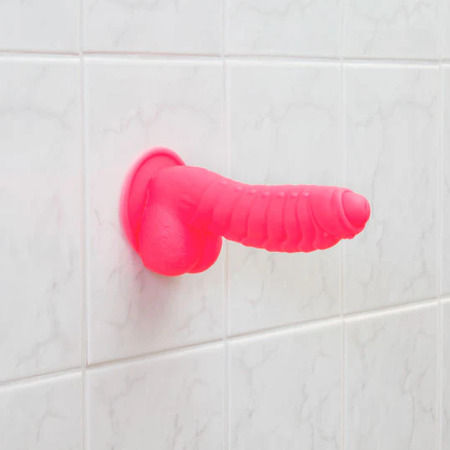 Pure Love® - Fantasy Silicone Dildo With Suction Base – 7 In. – Hot Pink