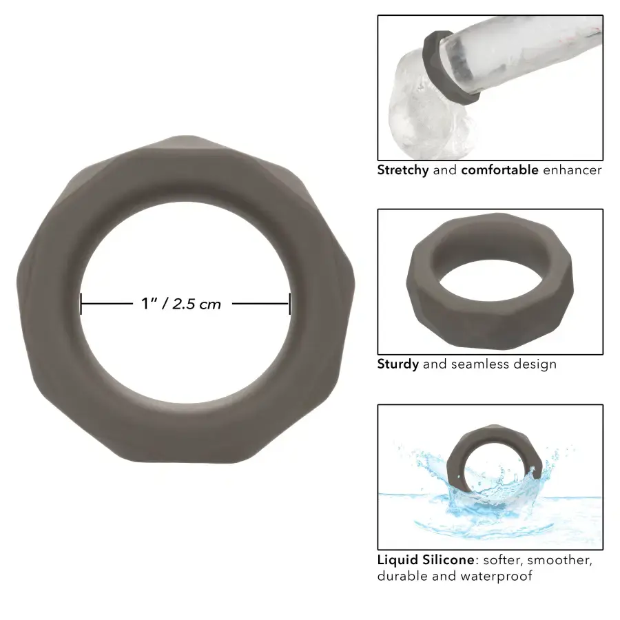 Thumbnail: Alpha Liquid Silicone Prolong Prismatic Ring