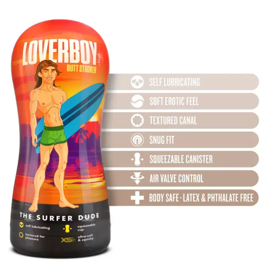Thumbnail: Blush - Coverboy - The Surfer Dude - Self Lubricating Stroker - Beige