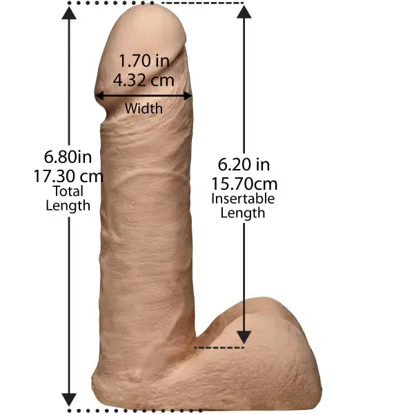 Thumbnail: Vac-U-Lock - 7 Inch ULTRASKYN Cock w Ultra Harness
