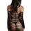 Thumbnail: black long sleeved mini dress back view
