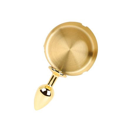 Gold Ashtray & Anal Plug – 2-in-1
