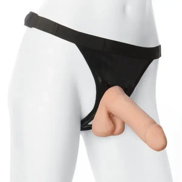 Thumbnail: Vac-U-Lock - 7 Inch ULTRASKYN Cock w Ultra Harness