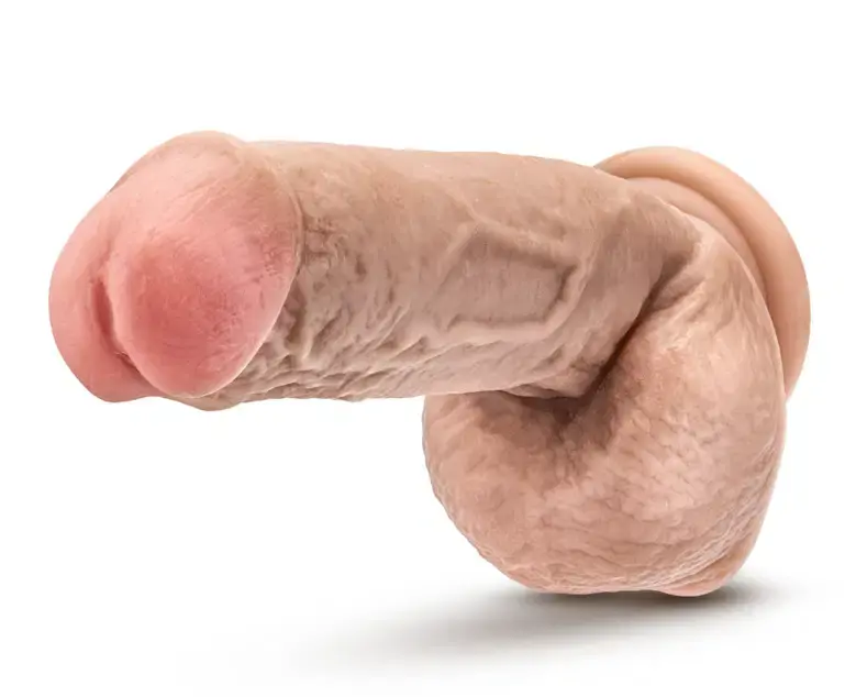 Thumbnail: Blush - Dr. Skin - Mr. D - 8.5 Inch Dildo with Balls - Beige