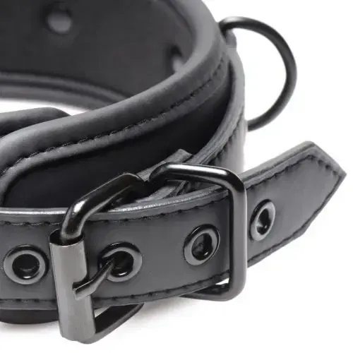 Thumbnail: Master Series Collared Temptress Collar with Nipple Clamps