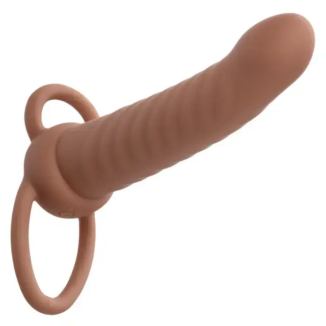 Thumbnail: Performance Maxx Rechargeable Ribbed Dual Penetrator - Brown