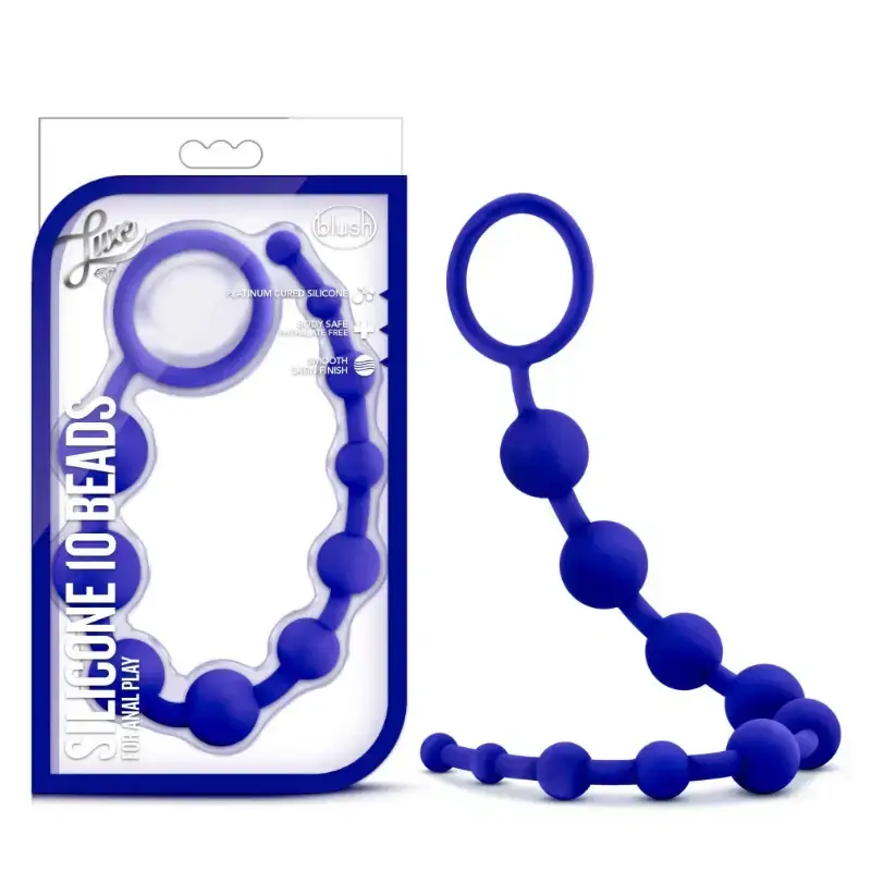Blush - Luxe - Silicone 10 Beads - Indigo