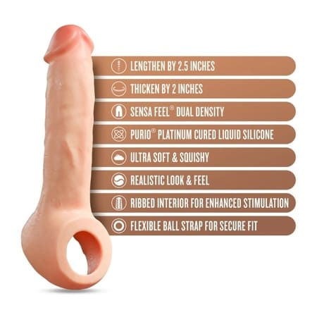 Blush - Performance Plus - Thrive - 2.5" Silicone Penis Xtender - Beige