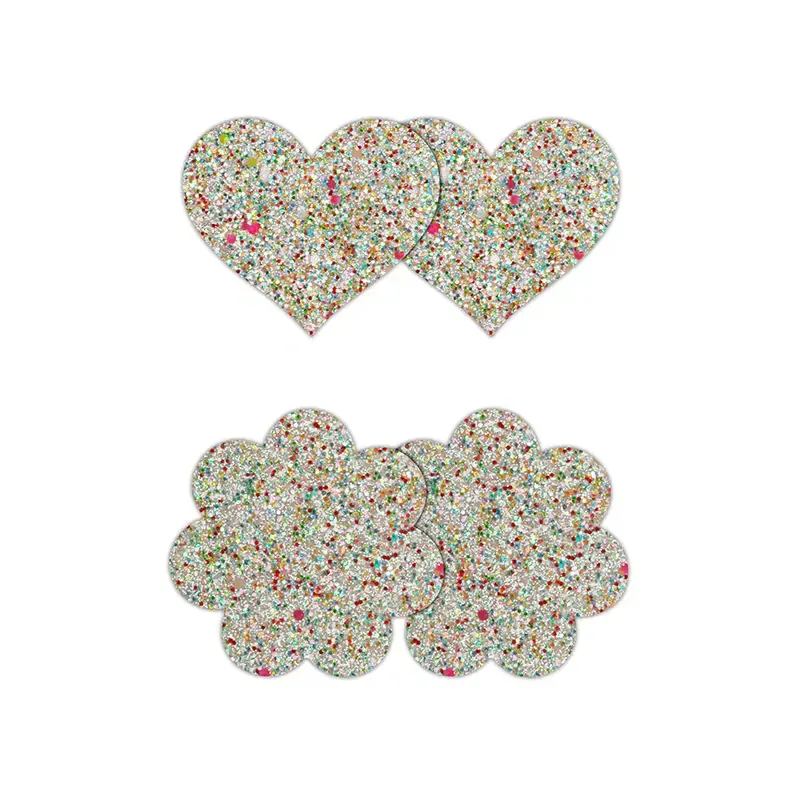 NS - Pretty Pasties - Heart & Flower - Glow - 2 Pair